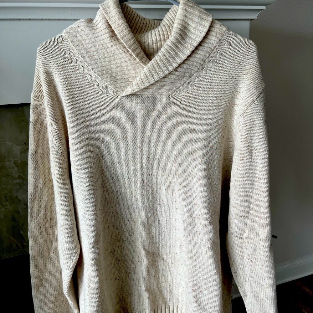 Men Rountree&York shawl collar sweater